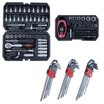 PROMO: 2 set chiavi a bussola 53 e 44 pezzi + 27 chiavi a L esagonali ...