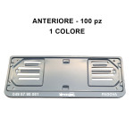 Portatarga anteriore personalizzati in alluminio 1 COLORE, 100 pz
