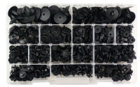 Kit bottoni, fermi e rivetti in plastica per auto Renault, Peugeot, To...