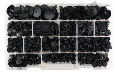 Kit bottoni, fermi e rivetti in plastica per auto Renault, Peugeot, Toyota, Audi e altri