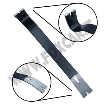 Piede di porco piatto 380 mm, con 2 artigli piatti e fessure per i chiodi