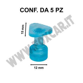 Kit ventose levabolli triangolari 15 mm azzurre semi-trasparenti, per grandine e ammaccature