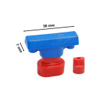 Ventosa levabolli grandine rettangolare 38x7 mm per riparare ammaccatu...