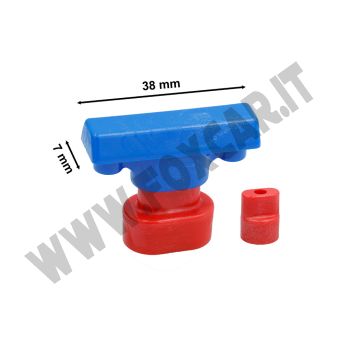 Ventosa levabolli grandine rettangolare 38x7 mm per riparare ammaccature e pieghe