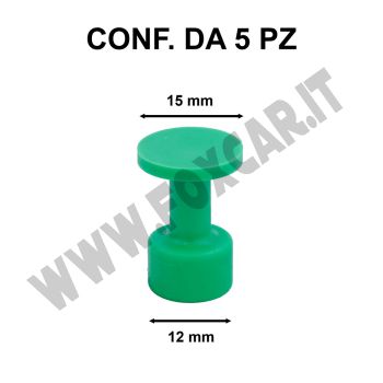 Ventose levabolli rotonde 15 mm per colla a caldo, per grandine e ammaccature