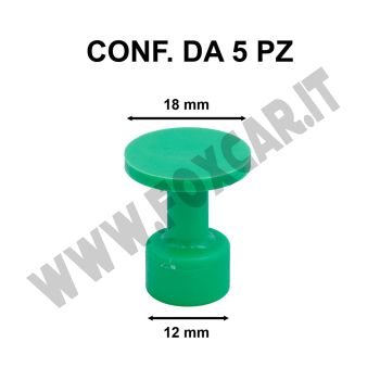 Ventose levabolli rotonde 18 mm per colla a caldo, per grandine e ammaccature