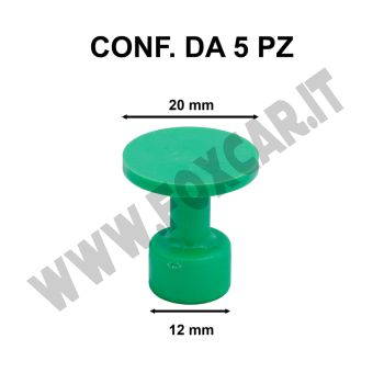 Ventose levabolli rotonde 20 mm per colla a caldo, per grandine e ammaccature