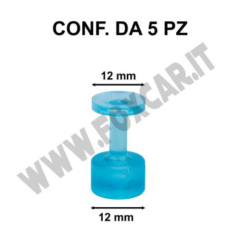 Ventose levabolli 12 mm per colla a caldo, azzurre semi-trasparenti, per grandine e ammaccature