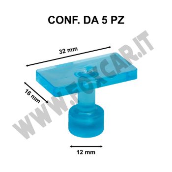 Ventose levabolli rettangolare 16x32 mm per grandine auto