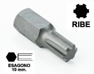 Chiavi a inserto con impronta RIBE M4 esagono 10 mm, lunghezza totale ...