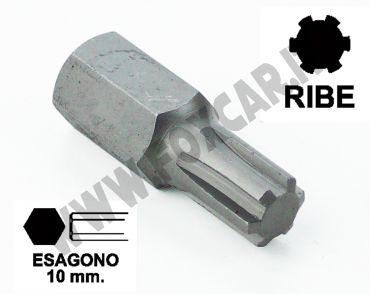 Chiavi a inserto con impronta RIBE M4 esagono 10 mm, lunghezza totale 30 mm