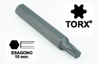 Chiavi a inserto con impronta TORX 25 esagono 10 mm, lunghezza totale ...