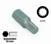 Chiavi a inserto con impronta XZN M10 esagono 10 mm lunghezza totale 3...