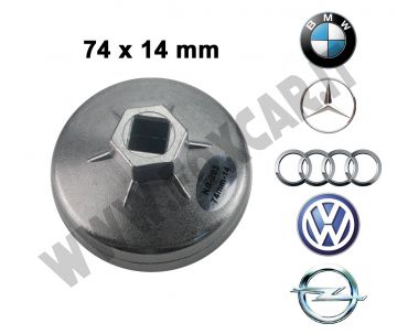 Chiave a tazza per filtri olio per Bmw 74x14 mm