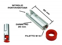 Attrezzo porta ventose grandine per estrattore