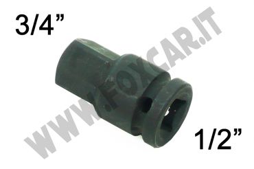 Adattatore aumentatore IMPACT attacco quadro da 1/2" a 3/4"