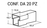 Copri capicorda in plastica per Faston Maschio grande a due vie a T